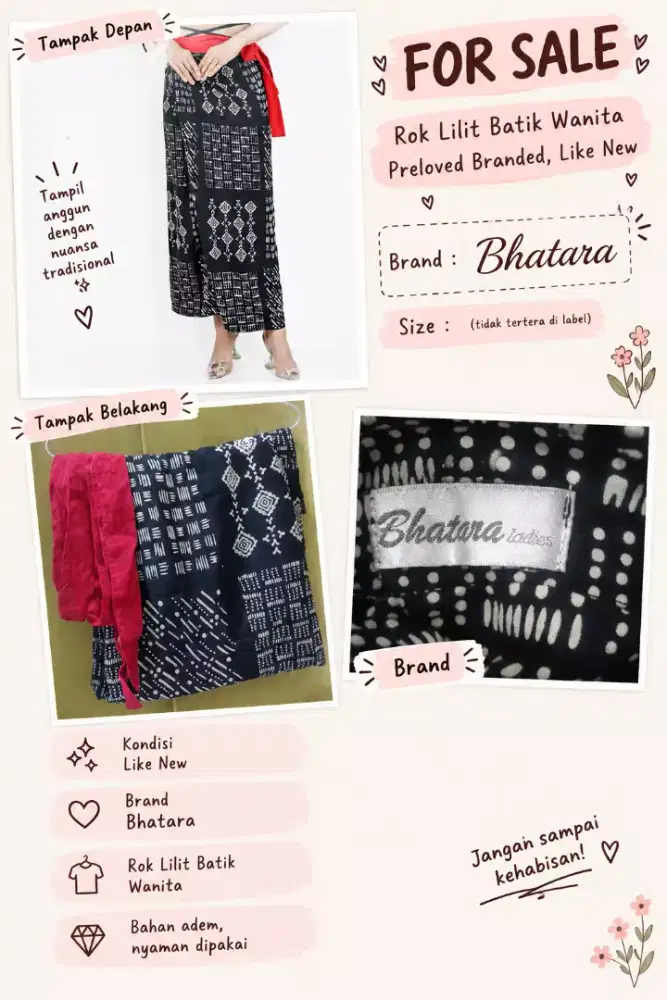 Forsale rok lilit batik