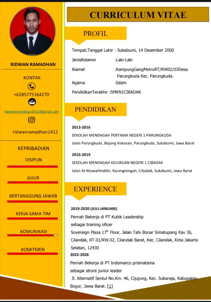 Siap bekerja dengan rajin