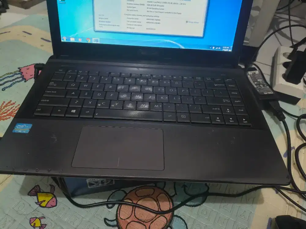 Laptop Asus x45c core i3-2370m ram 6 GB mulus ok