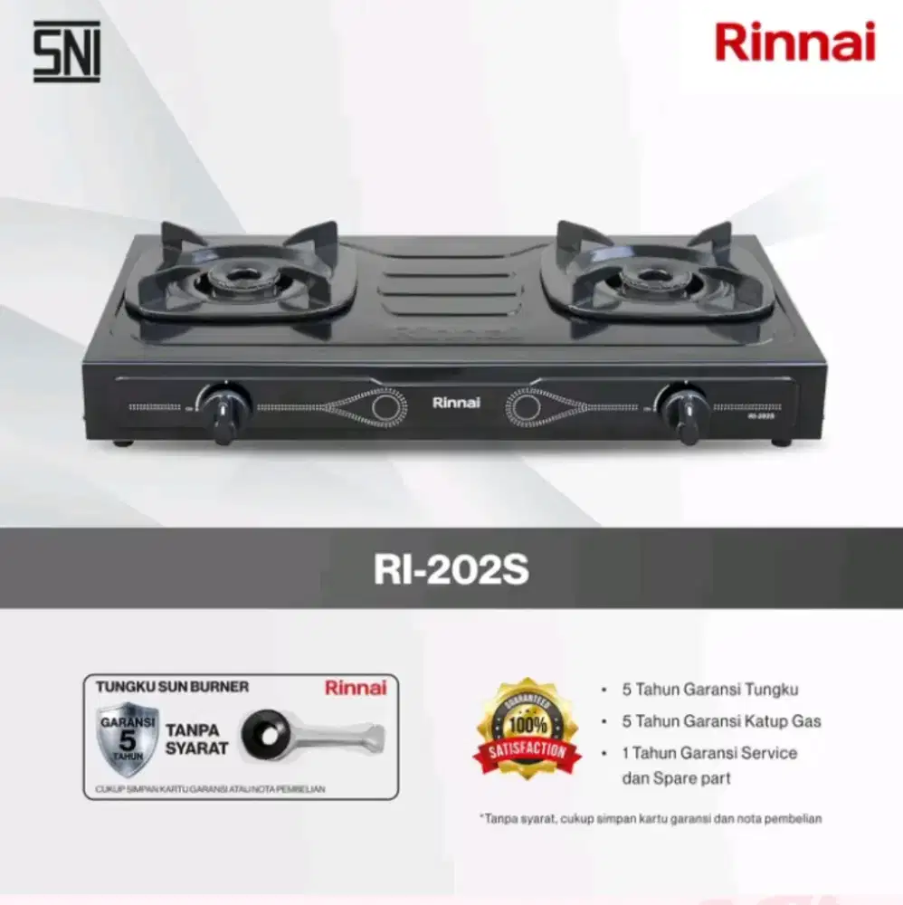 RINNAI Kompor Gas 2 tungku RI-202S