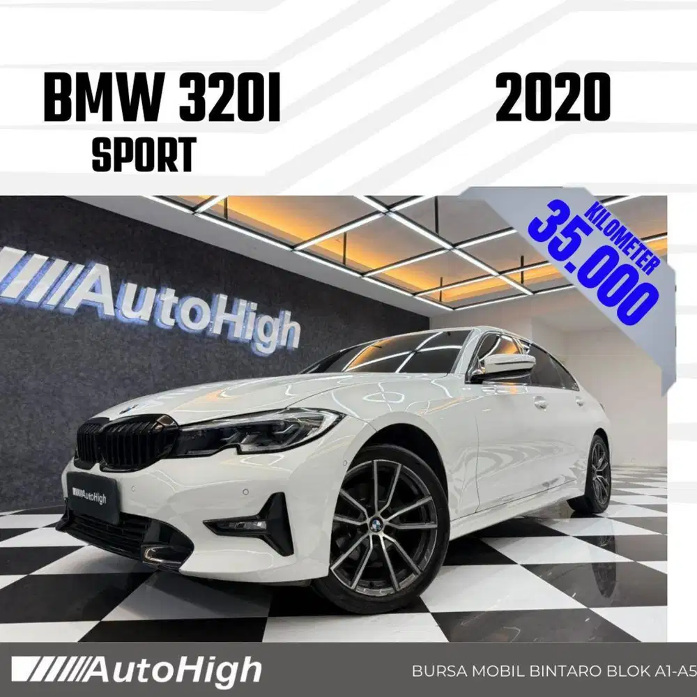 DP10% [Km35.000] 320i Sport 2020 White Reg 2021 #AUTOHIGH
