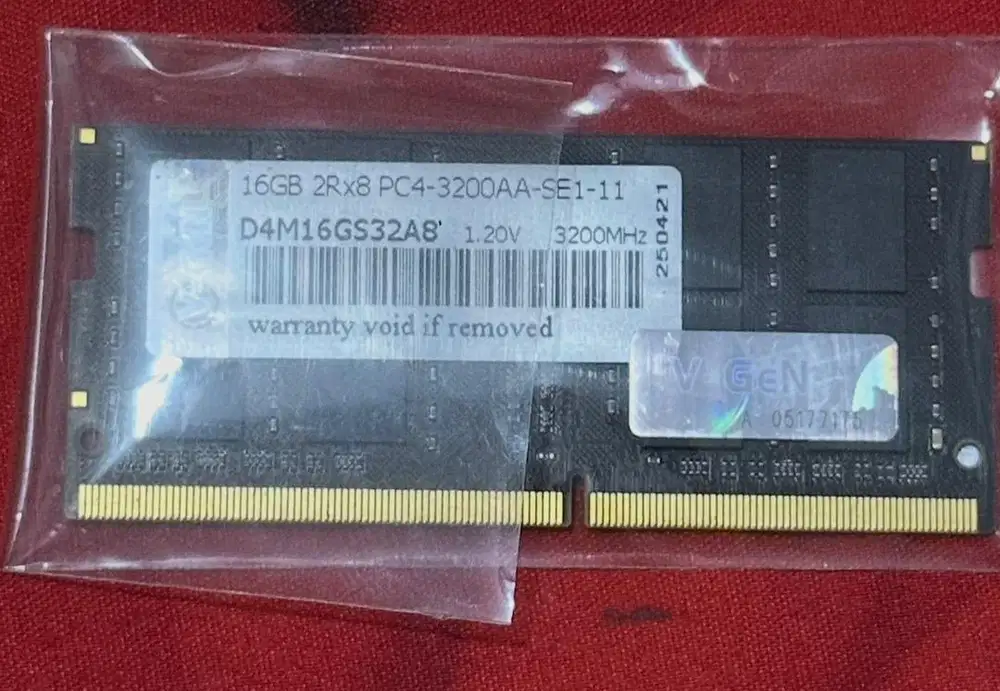 RAM DDR4 SODimm V-GeN 16GB 3200Mhz