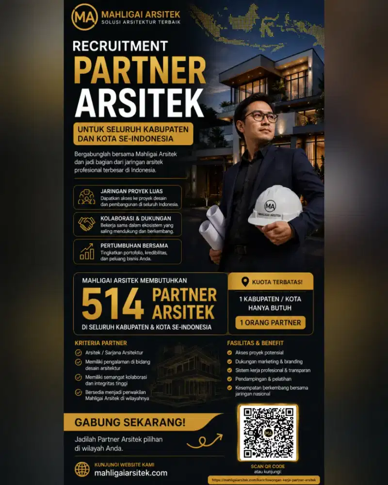 Lowongan Kerja Partner Mahligai Arsitek