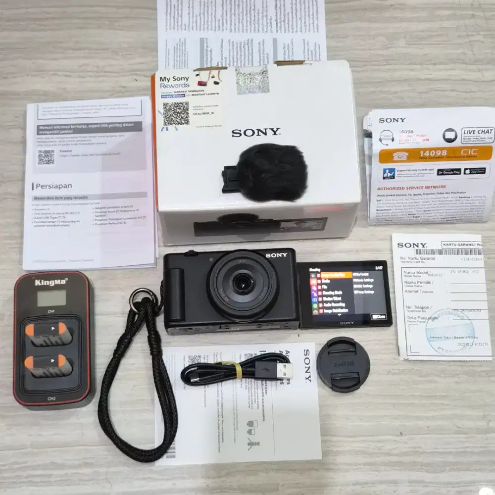 Kamera Sony ZV-1F Fullset Kondisi andalan Konten Kreator