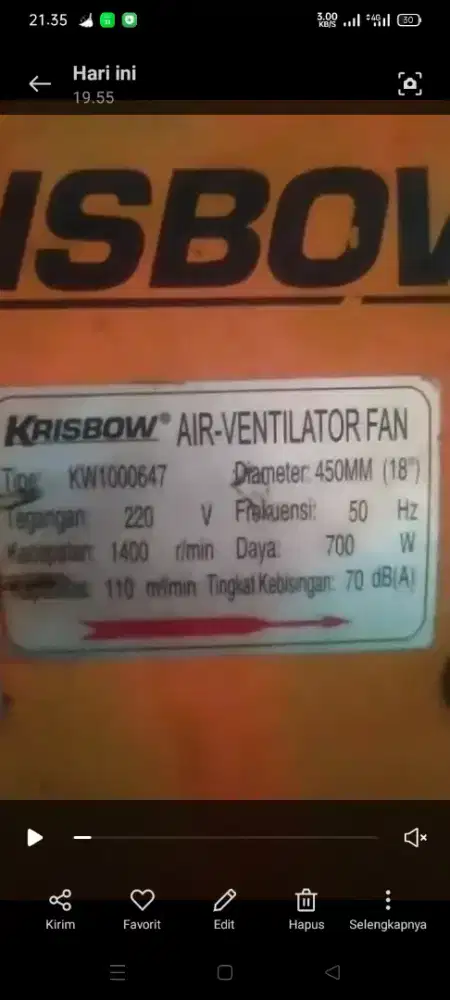 Blower krisbow 12 inc & 18 inc