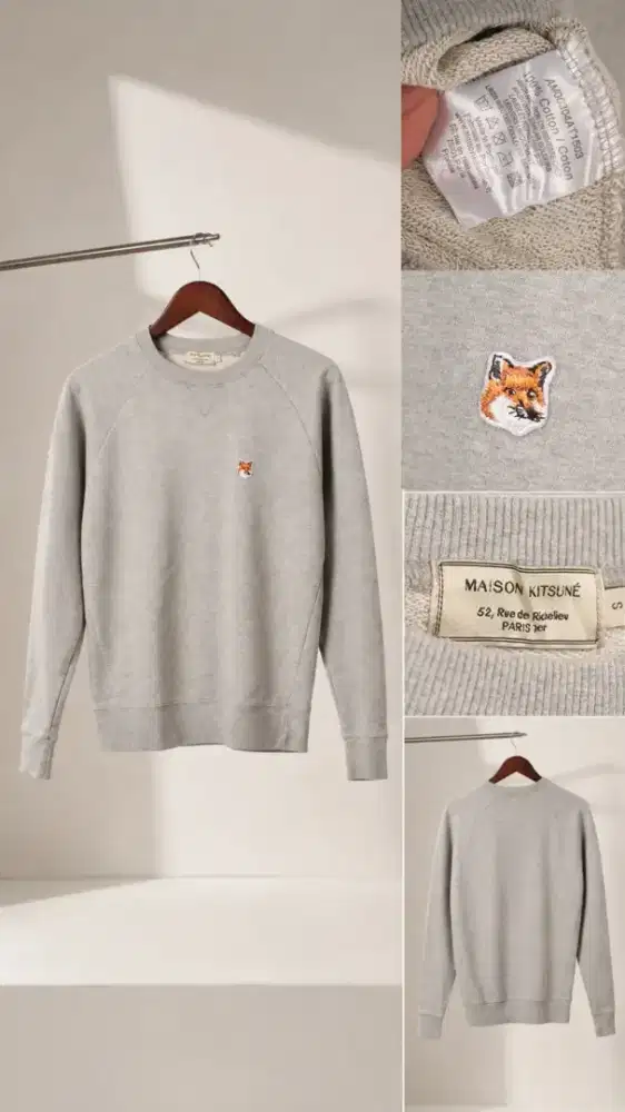 Maison Kitsune Crewneck Gray