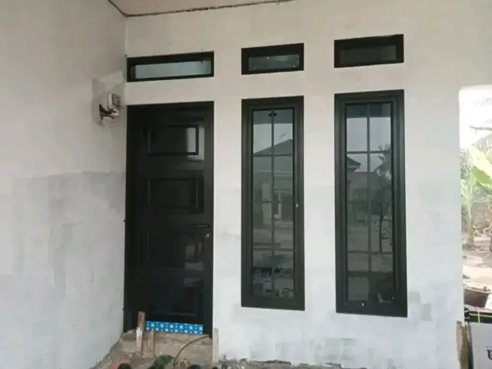 Kusen pintu jendela kaca aluminium