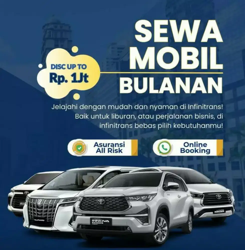 Jasa Rental Mobil Bulanan Harian juga Bisa