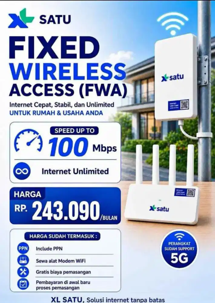 WiFi Murah Tanpa Tarik Kabel dari XL SATU