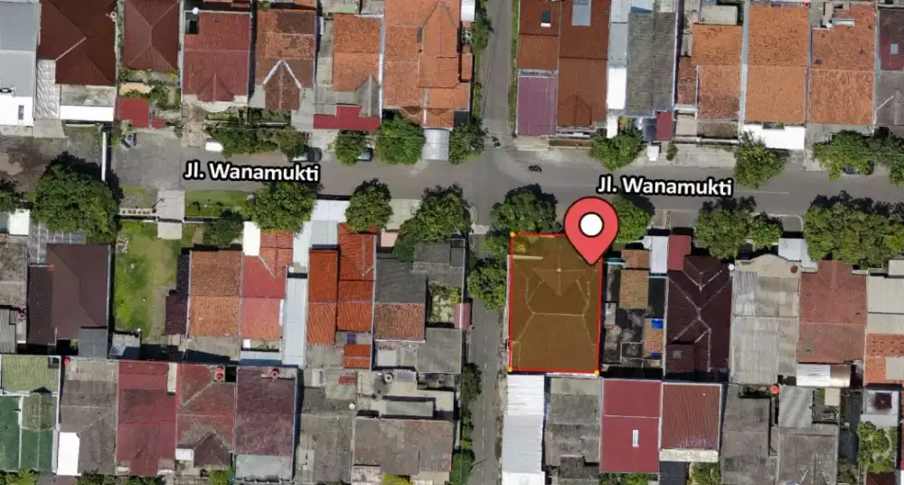 Rumah dijual lelang bank free all biaya wanamukti raya dekat RSUD