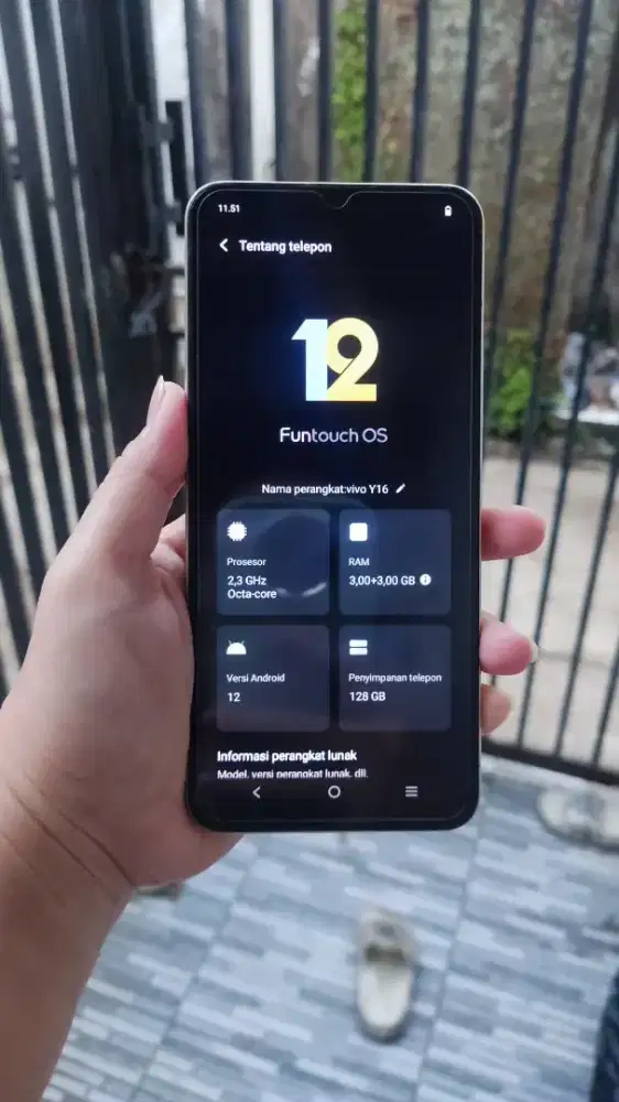 Vivo y16 ram 3+3/128gb