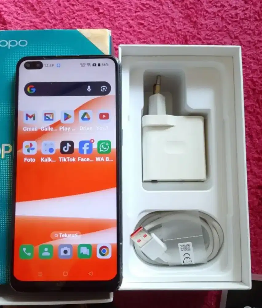 Di Jual Oppo Reno 4 8+5/128Gb 4G LTE lancar jaya