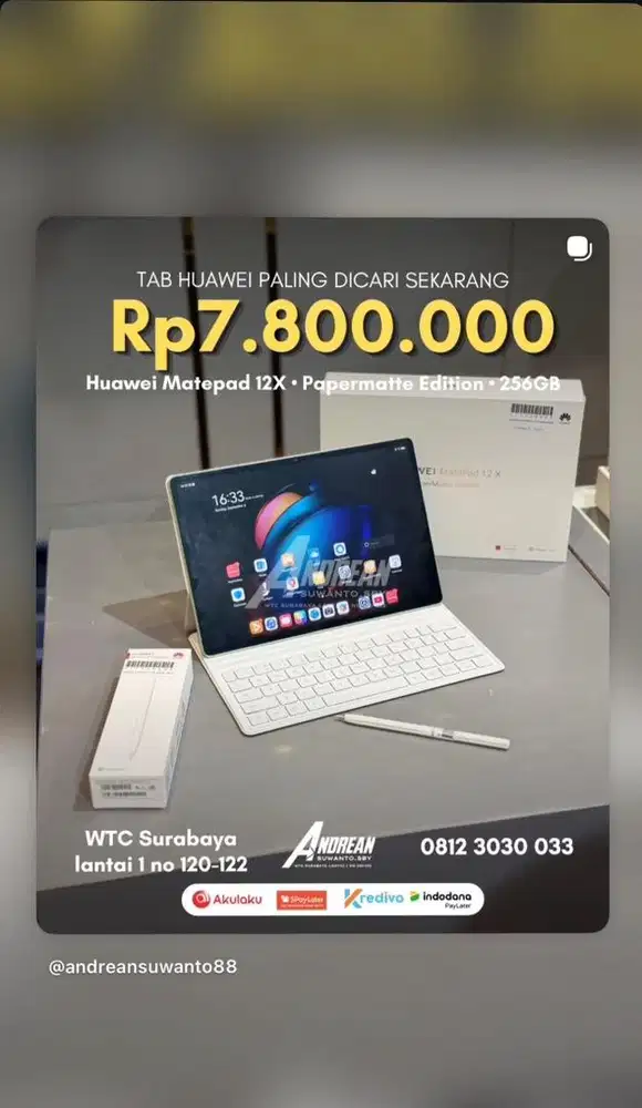 Second Huawei Matepad 12x papermate edition 12/256 gb