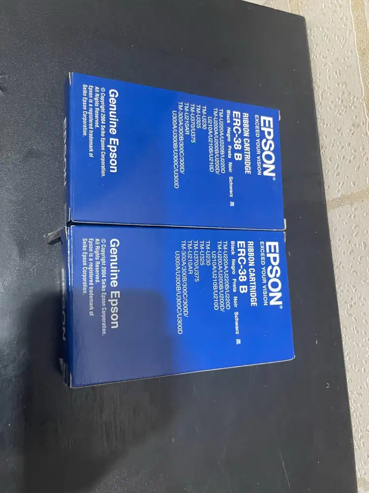 Paket 2 Ribbon Cartridge Epson ERC-38B Original Segel