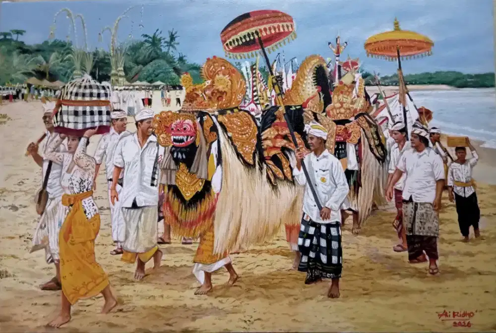 Lukisan Perayaan Bali