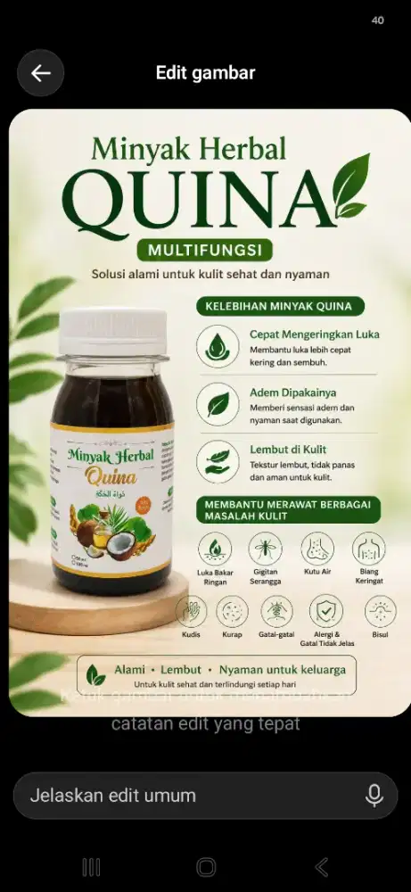 Minyak quina gatal