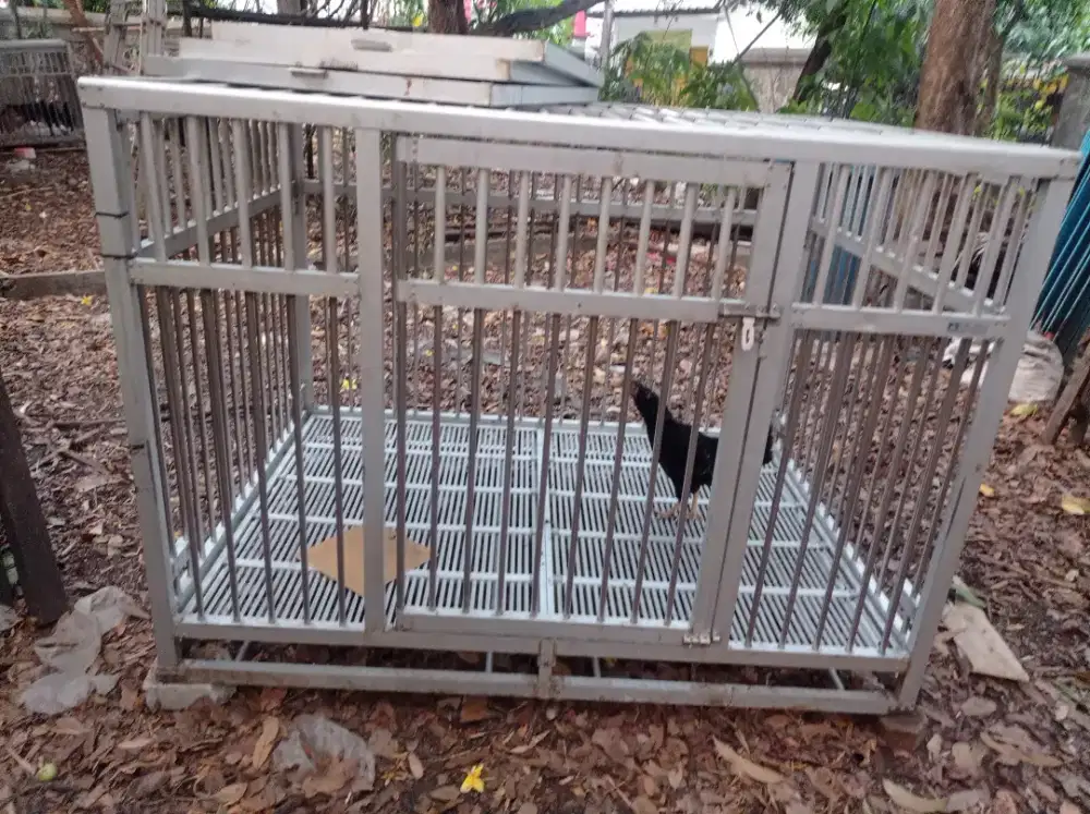 kandang anjing aluminium stanlisteel