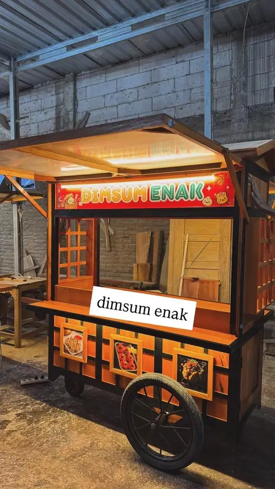 Dijual gerobak dimsum kondisi baru belum digunakan