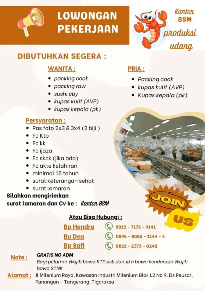 info loker kawasan milenium