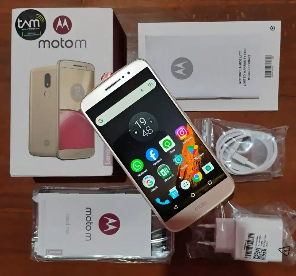 MOTOROLA M SERIES - RAM 4/32 GB || FULLSET ORIGINAL