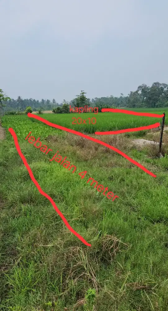 Jual tanah murah strategis