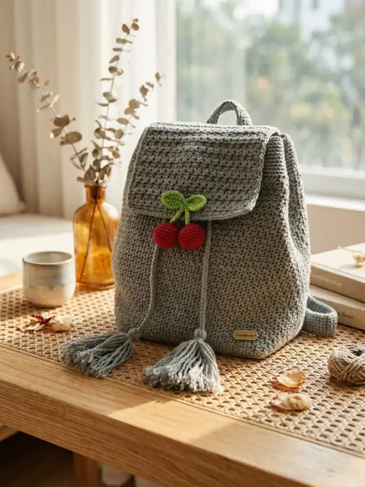 Ransel rajut Handmade
