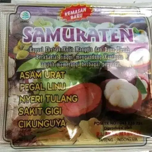 KAPSUL SAMURATEN ASLI ORIGINAL OBAT ASAM URAT