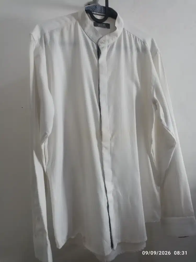 Baju Koko putih pria cardinal bahan premium