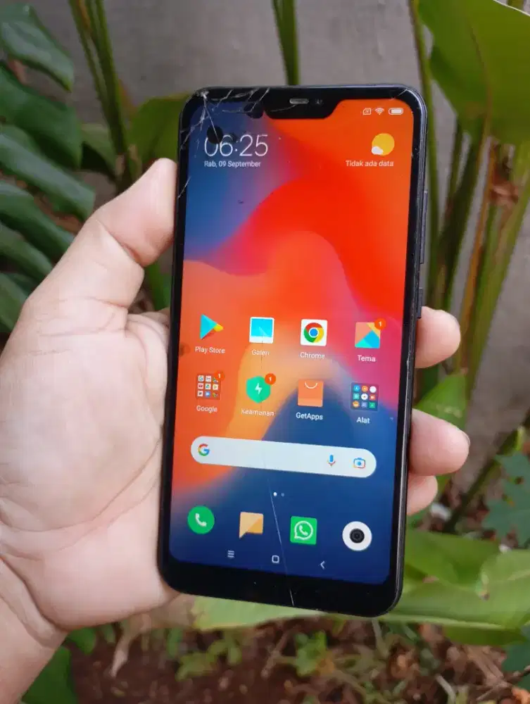 redmi 6 pro ram 4/64 retak sentuh normal