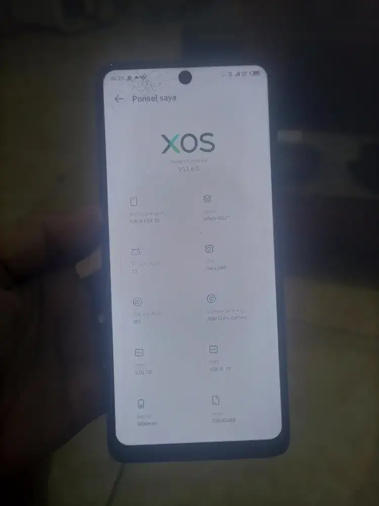 Infinkx hot 30 NFC 8/128 minus di poto