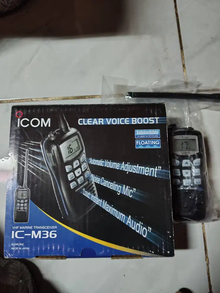 Di jual Alat komunikasi HT, merk : ICOM/M-36 ,kondisi masih baru