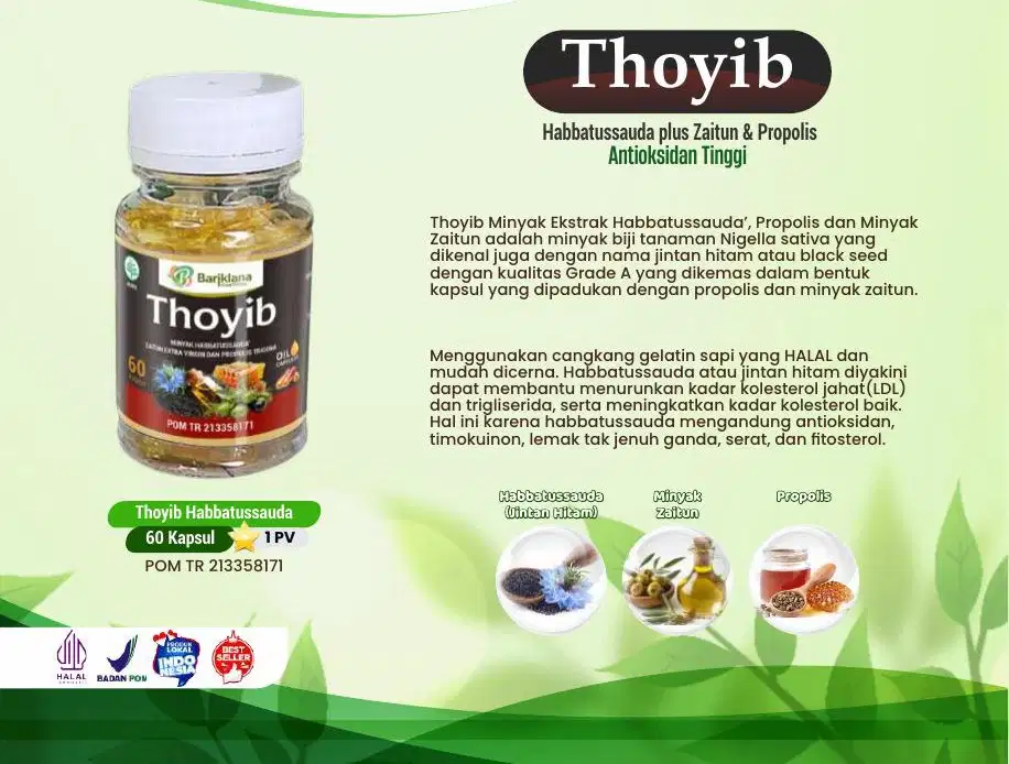 Habattussauda Thoyib Herbal terbaik menjaga daya tahan tubuh sehat