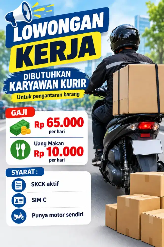 Lowongan kerja pengantaran barang