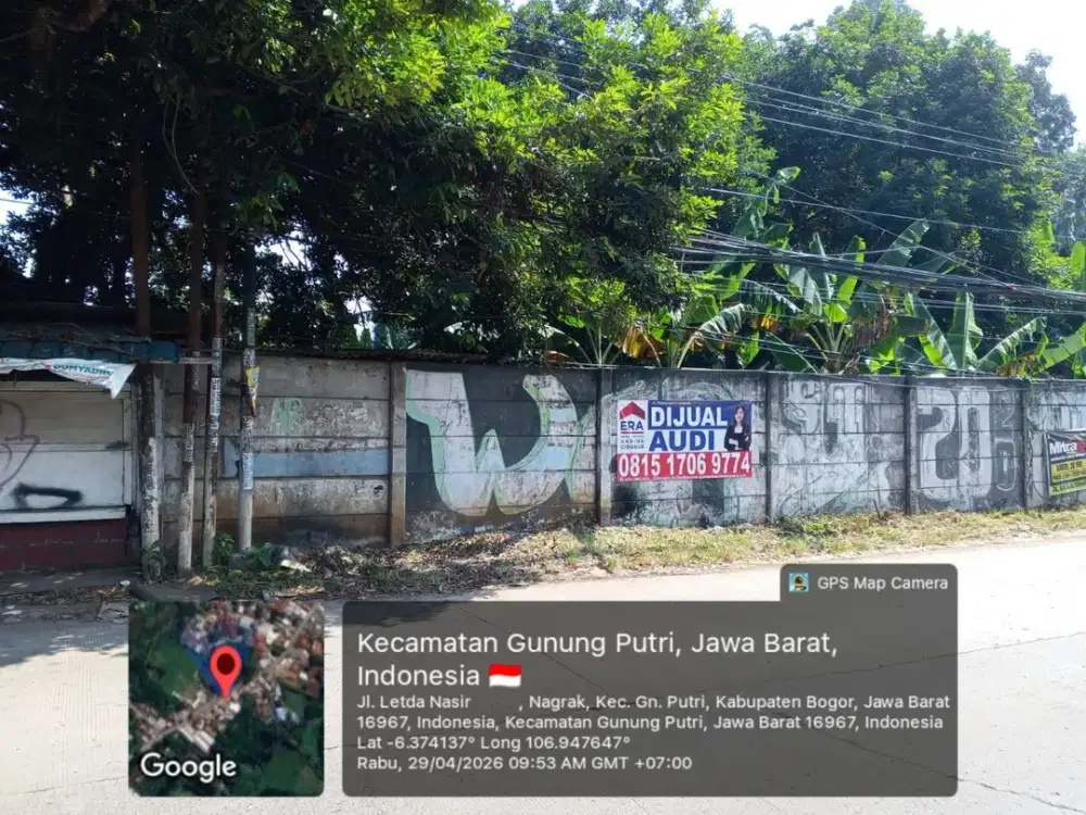 Bc. Dijual Tanah/Kavling Ciangsana Gunung Putri Bogor