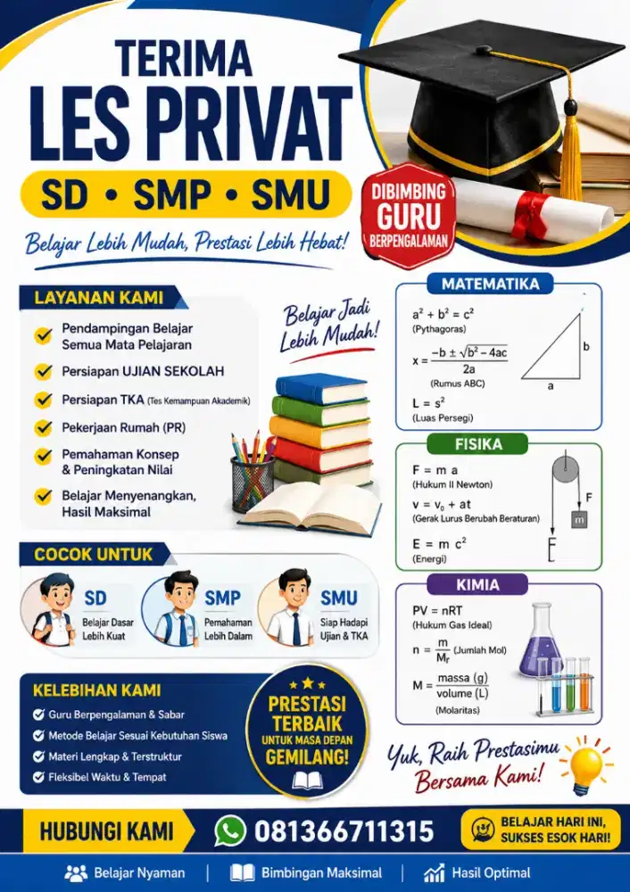Les Privat guru datang kerumah