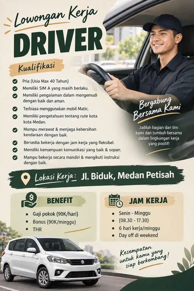 Lowongan Pekerjaan Driver Pribadi