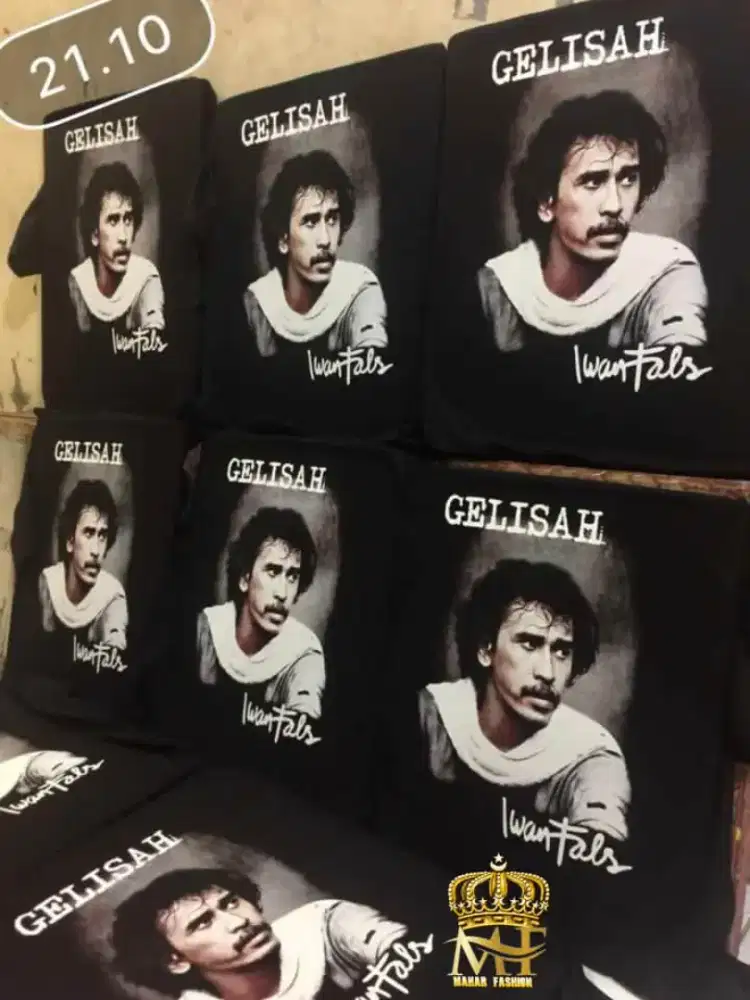 Kaos gelisah hitam size L