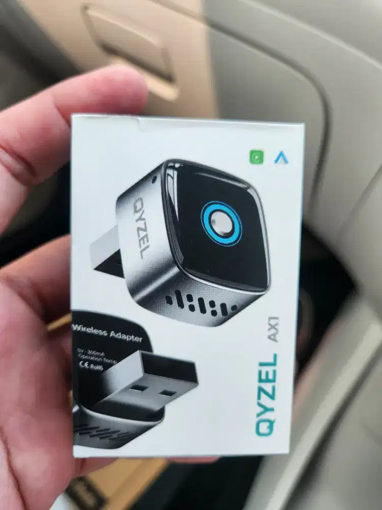 QYZEL AX1 Wireles Android Auto dan Apple Carplay