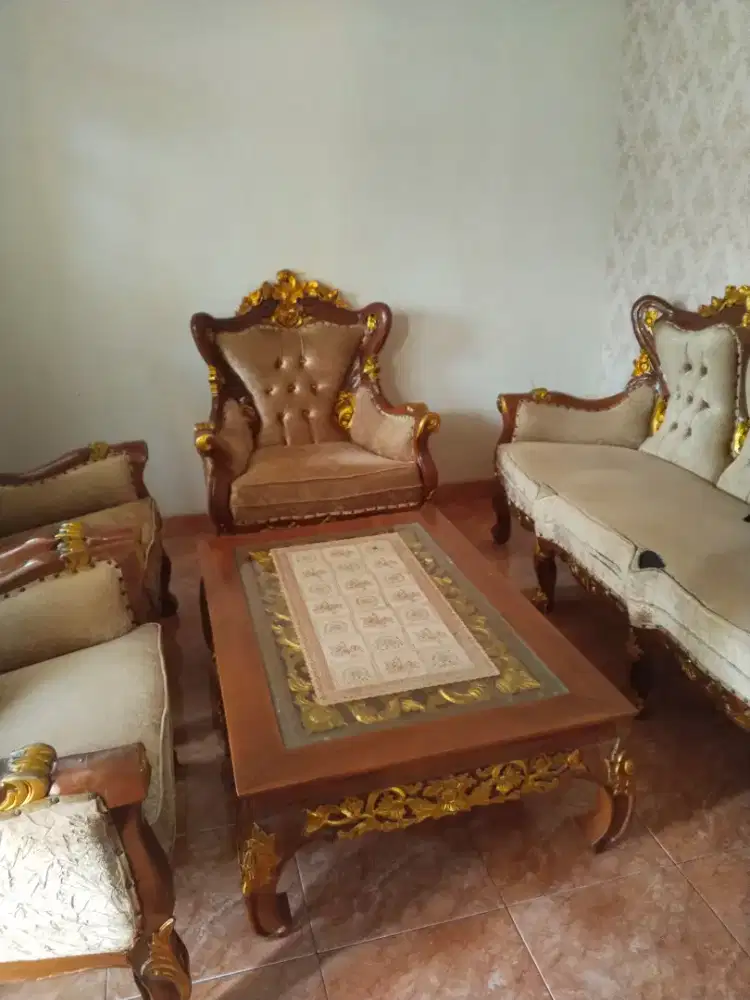 Kursi jati satu set ( bekas)