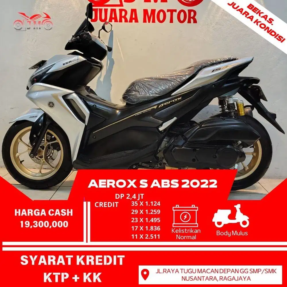 AEROX S ABS 2022 SURAT LENGKAP MESIN HALUS BISA PAKE SPAYLATER DLL