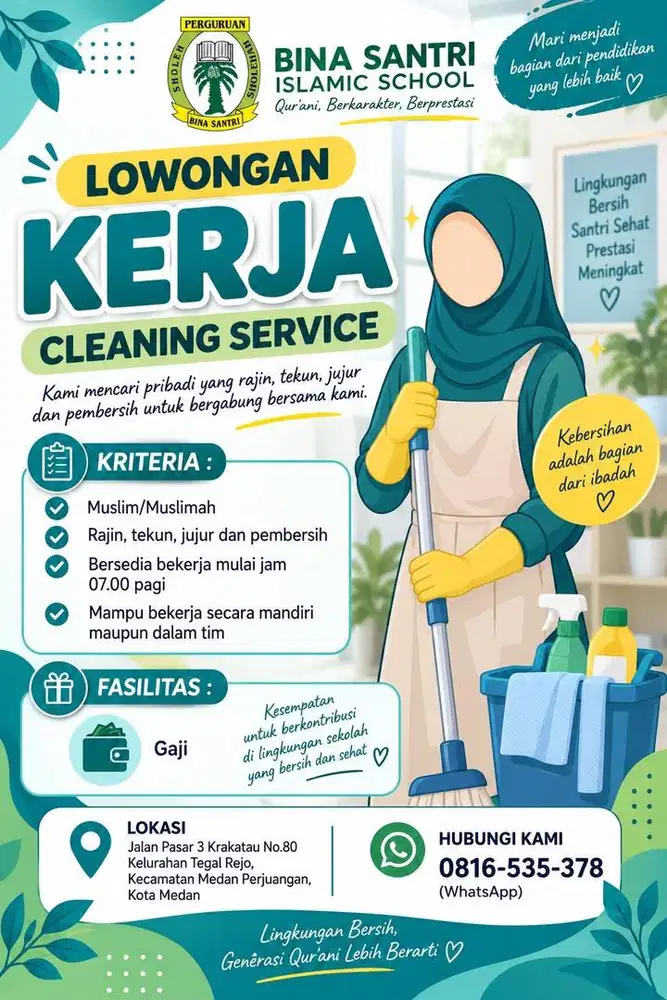 Lowongan Pekerjaan Cleaning Service