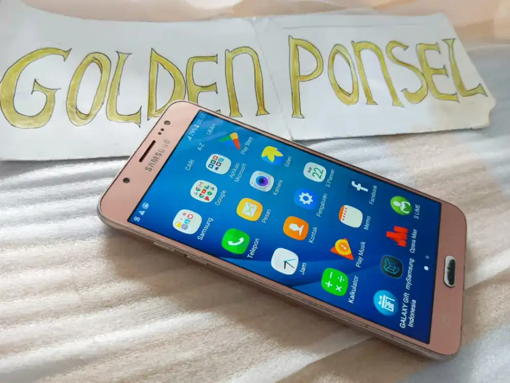 Galaxy J7'6 16Gb/Ram2Gb/4G#Golden ponsel