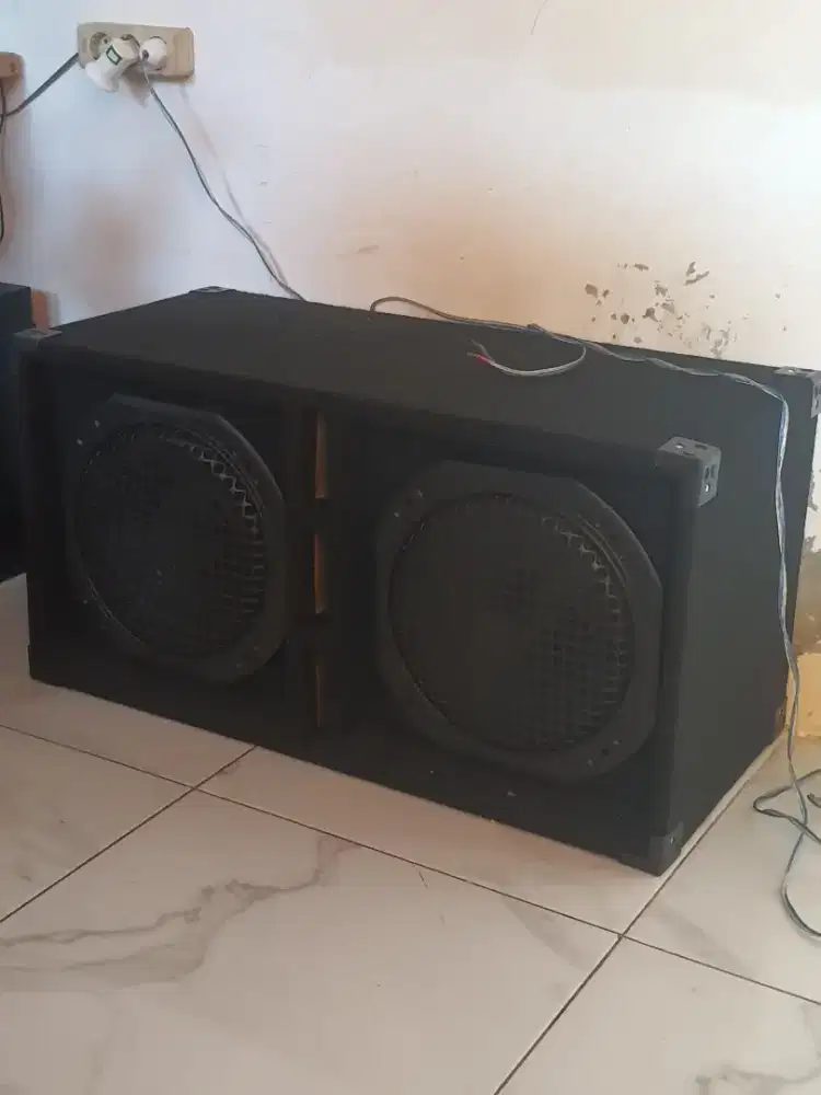 Speaker 12 in x2 + Box  Doubel Rapih Karpetan