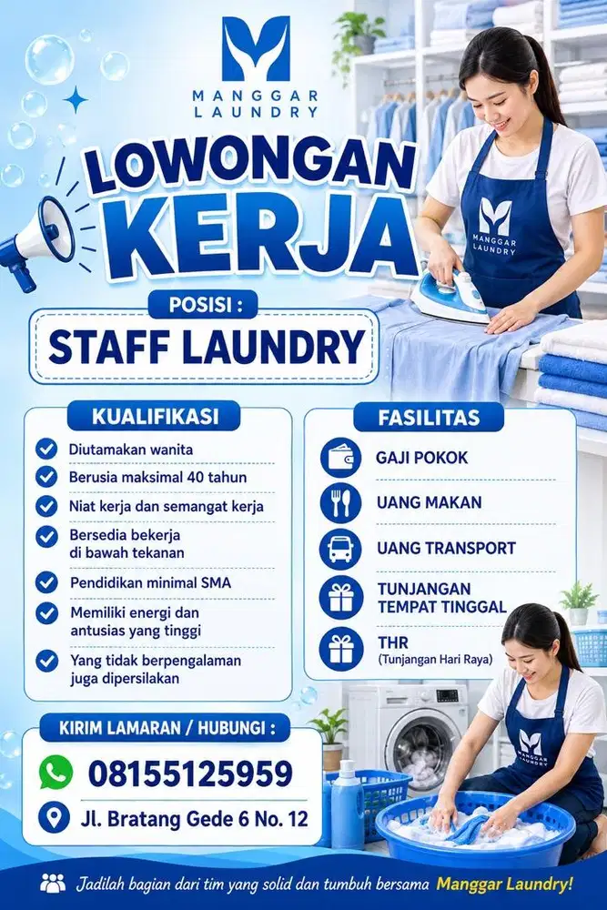 LOWONGAN KERJA LAUNDRY