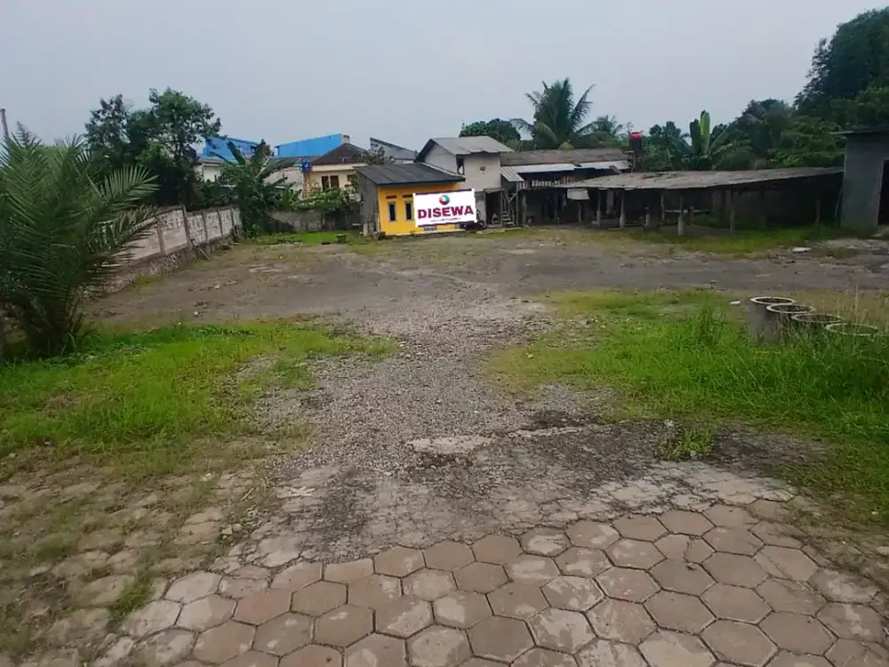 Lahan Padat 1482m + BangunanKantor Pinggir Jalan di Cileungsi, Bogor ID1111