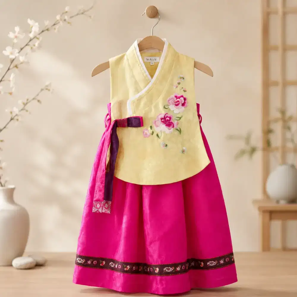 Hanbok korea anak perempuan 4-5th
