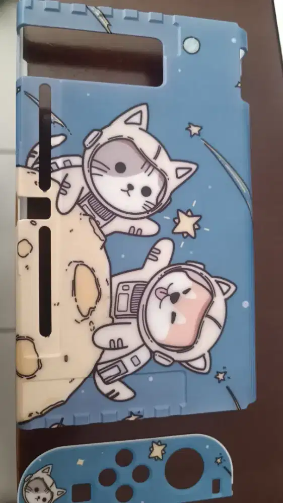 Hard Case Nintendo Switch V2 Space Dog & Cat