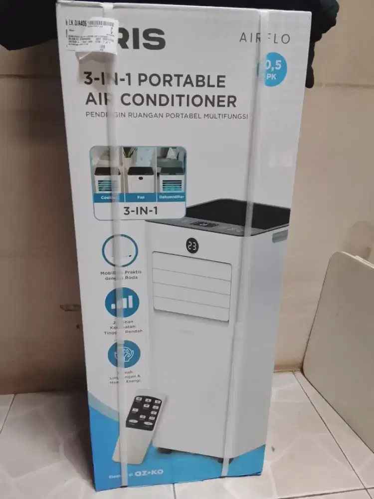 AC PORTABLE MEREK KRIS 1/2PK KONDISI MASIH BARU N MASIH SEGEL