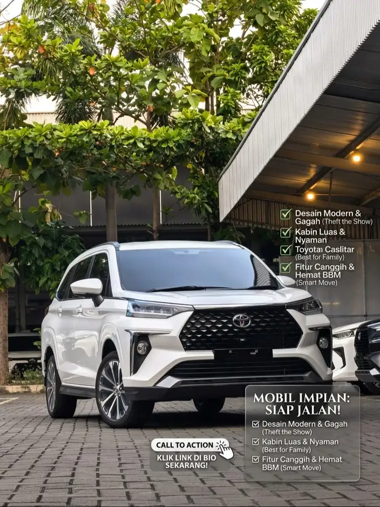 Toyota Veloz 1.5 V CVT Putih Baru Ready Stock Promo Murah