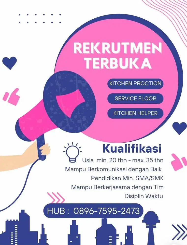 Lowongan kerja dibuka